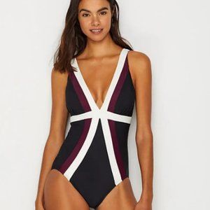 Miraclesuit V-Neck One Piece Swimsuit